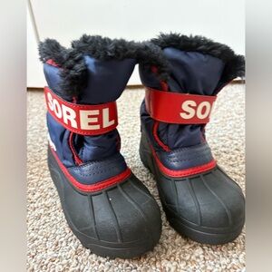 Sorel Kids Boots - Black and Red